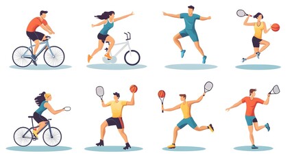 Fototapeta premium Professional images of various physical activities and sports for versatile usage