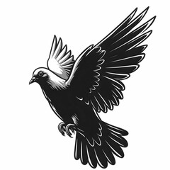 Fototapeta premium Illustration of pigeon bird vector