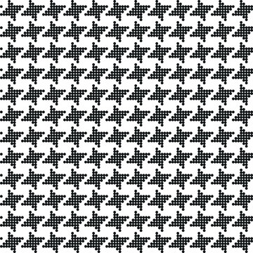 Seamless fashion pattern. Dog toth texture print on knitted.