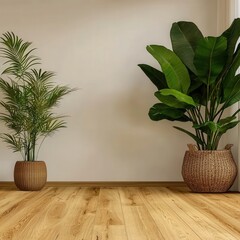 Lush green plant thriving in a cozy indoor environment with soft natural light and warm atmosphere