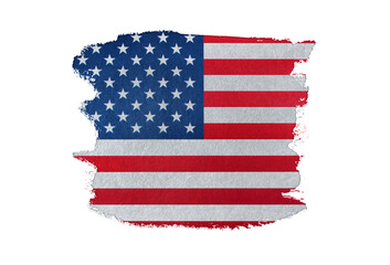Grunge USA flag. American flag with grunge texture.