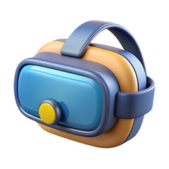 3D VR glasses headset icon illustration png