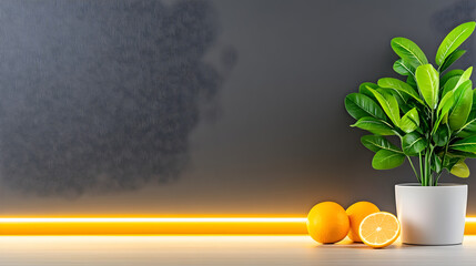 An LED strip must be correctly mounted on the cabinet surface of the kitchen set in order to provide lighting 