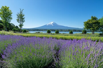 mt fuji in spring