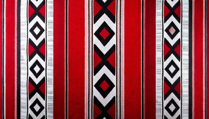 Traditional Saudi Weaving Folk Arabian Sadu Style Pattern Rug