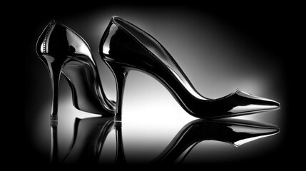 Elegant Black High Heels: A Study in Chic Footwear