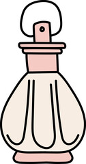 Elegant Perfume Bottle Sketch