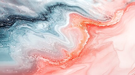 Obraz premium Close-up of pastel watercolor strokes merging seamlessly, soft color transitions, artistic fluidity, high-resolution textures, subtle brushwork, minimalistic and elegant. --ar 16:9