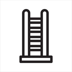 ladder icon with white background
