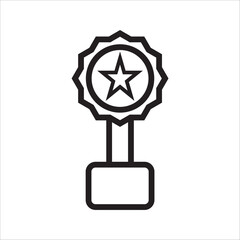 trophy icon with white background