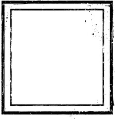 Black square frame with a distressed or grunge texture, surrounded by a white border and a thin gray line.