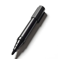 A black marker pen isolated on white background