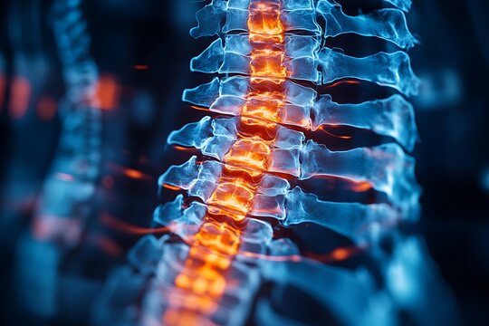 Spinal Pain Anatomy Illustration - Powered by Adobe