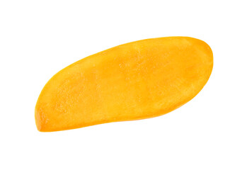 Ripe mangoes cut in half on transparent png