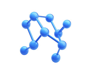 Obraz premium molecule 3d render