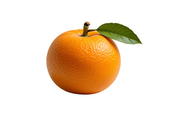 A Shiny Orange Isolated on transparent Background