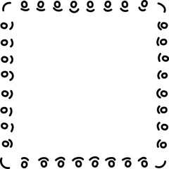 Abstract Pattern Square Doodle Frame