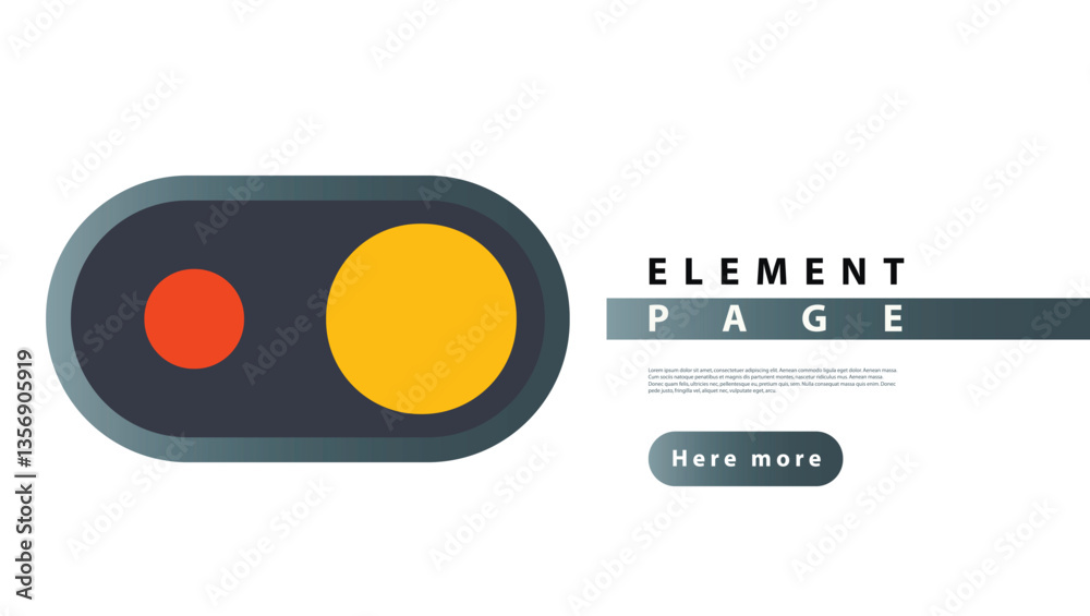 Poster Modern circles design. Abstract tech round background. Futuristic vector design