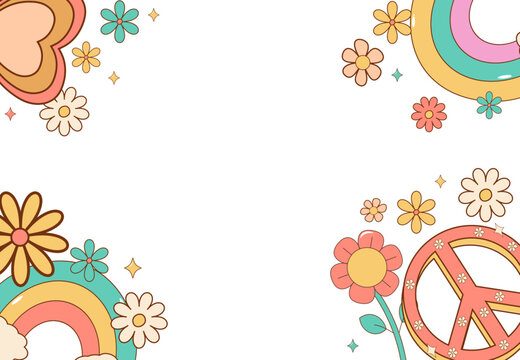 groovy retro background