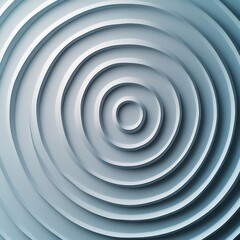 Obraz premium Abstract Layers of Circular Patterns in Soft Blue Gradient Shades