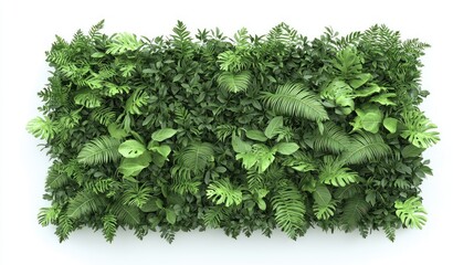 Obraz premium Vibrant Green Tropical Plant Wall Panel