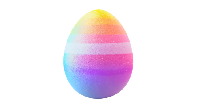 A classic Easter egg, dyed in an interesting way with various colors, a standard Easter egg, an Easter egg for the important Christian holiday.