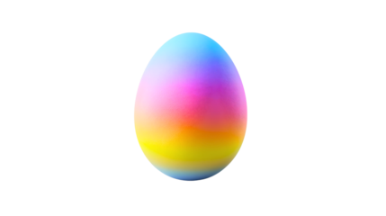 An Easter egg dyed in various colors, representing Jesus Christ, an Easter egg for Easter, a very important Christian religious holiday.