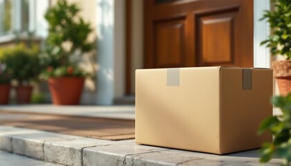 Delivery box left on front porch of residential home