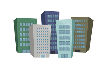 Bâtiments illustration vectorielle