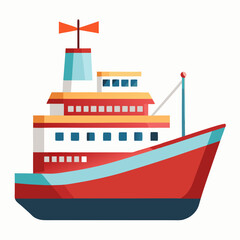 Vector illustration of a ship