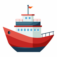 Vector illustration of a ship