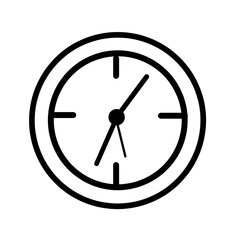 vector clock icon illustration