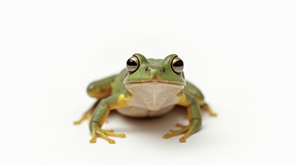 Obraz premium frog with white background