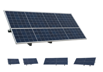High-Efficiency Solar Panel Design Showcasing Multiple Angles, Ideal for Renewable Energy Projects and Sustainability Concepts in Modern Architecture