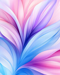 Abstract pastel flower petals, soft, flowing design