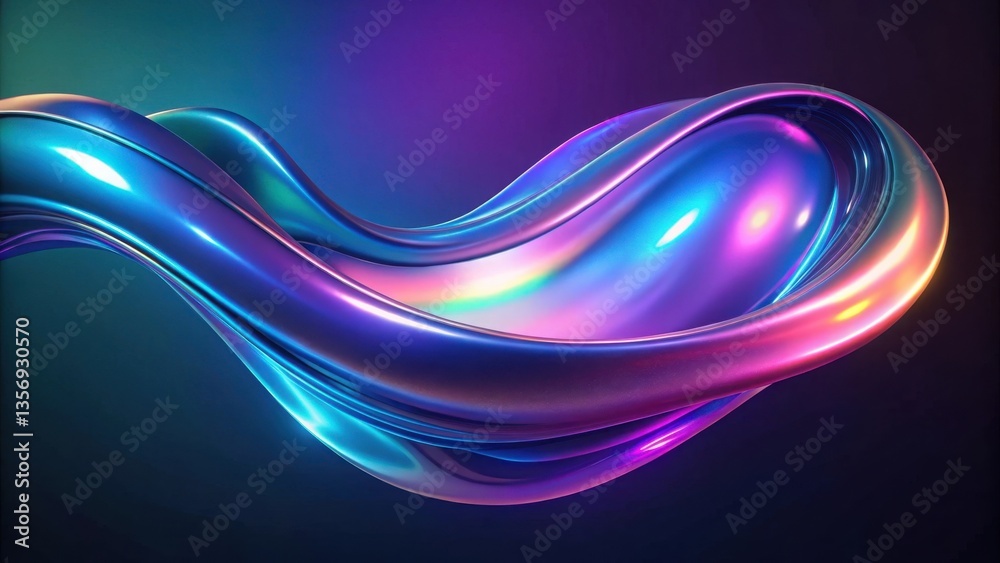 Poster colorful abstract background with glowing waves and flowing lines. abstract background with glowing 
