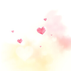 노랑분홍색상수채화웹배너