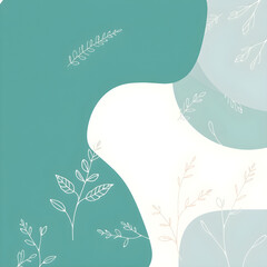 모던식물추상배경