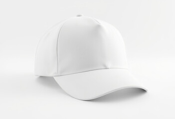 Fototapeta premium A blank canvas for headwear design, featuring a cap rendered from numerous angles against a plain white setting
