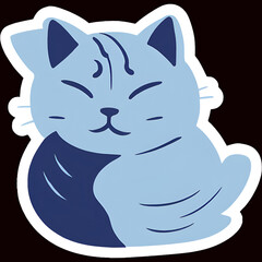 Obraz premium cute cat with different character- generative AI