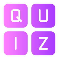 quiz gradient icon
