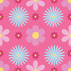 seamless background with flowers