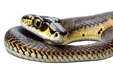 Naklejka premium Snake isolated on a empty plain background