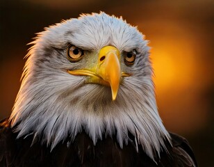 Naklejka premium american bald eagle