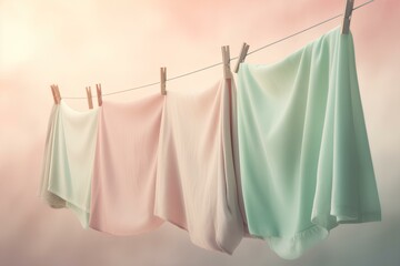clothes drying on a clothesline