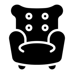 armchair glyph icon