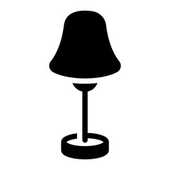 Obraz premium floor lamp glyph icon