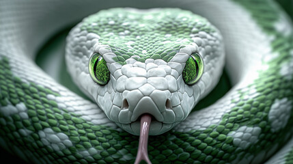 Cool green snake