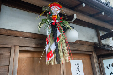 正月の玄関（お飾り）