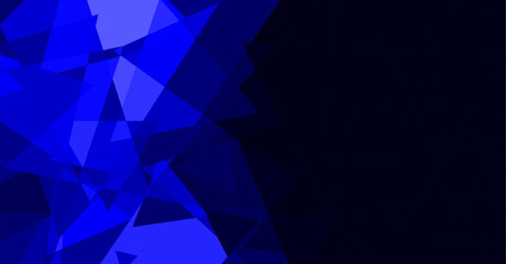 Fototapeta premium Abstract Blue Geometric Triangles Background